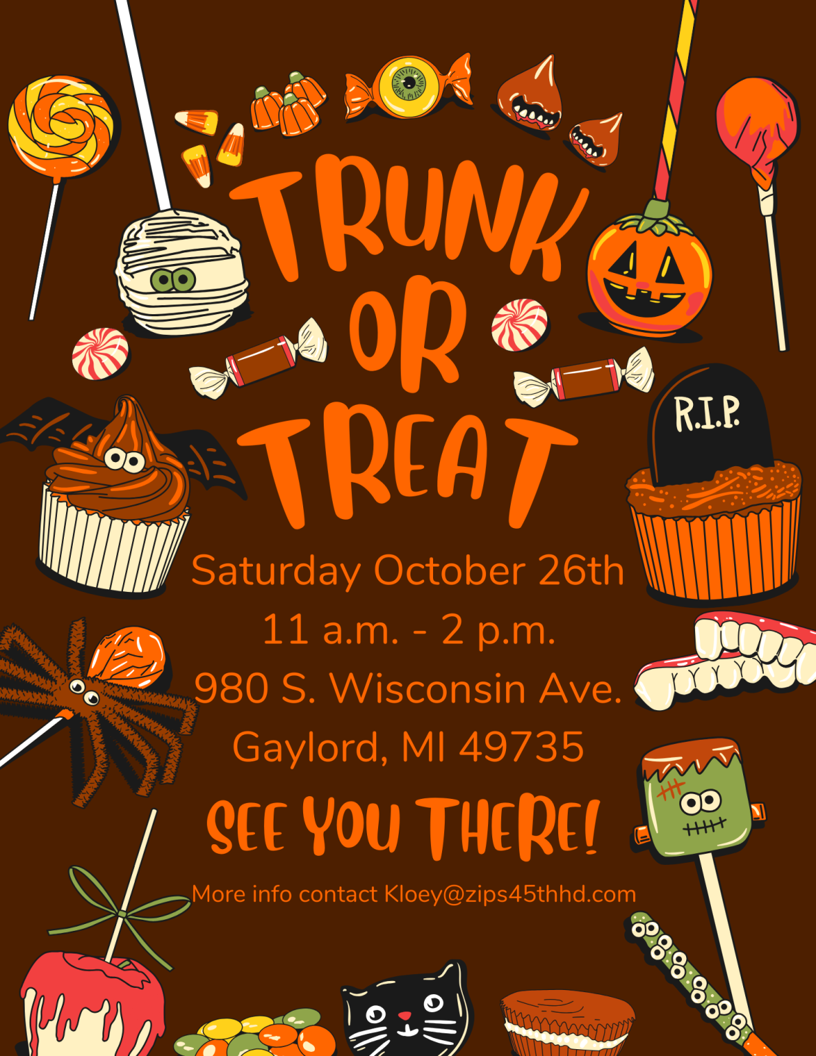 Trunk or Treat Zips 45th Parallel HarleyDavidson Gaylord Michigan